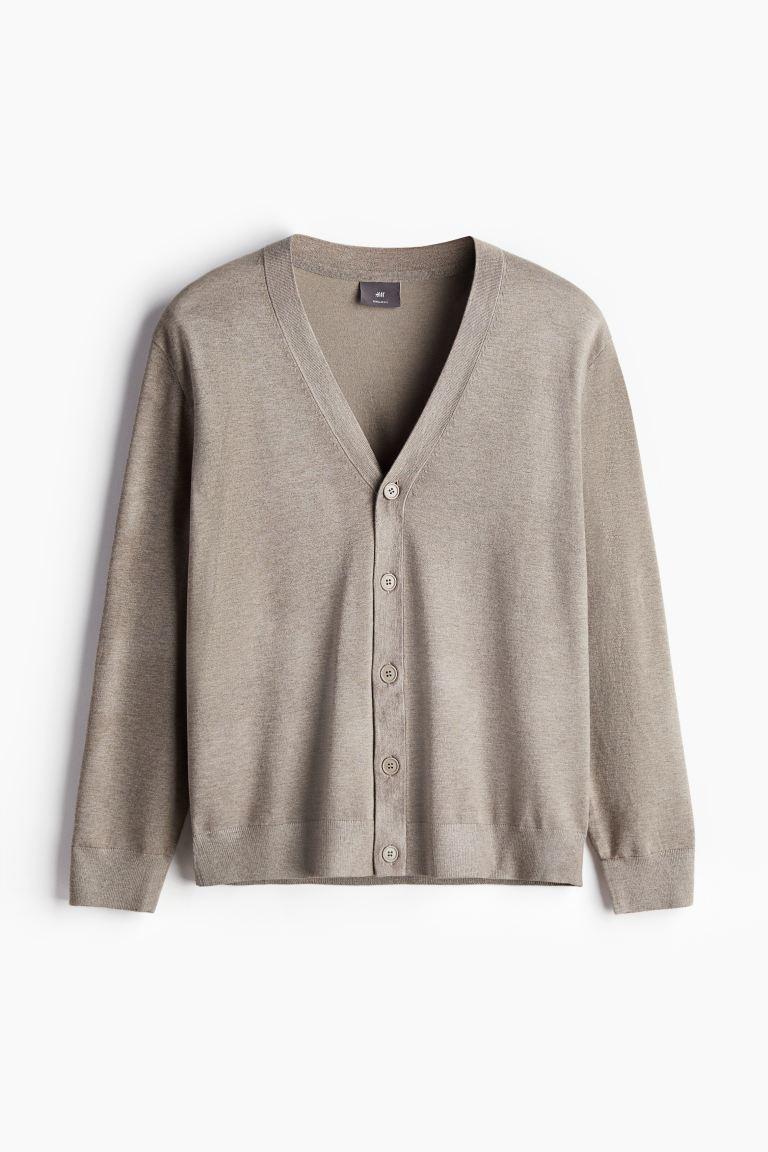 Regular Fit Fine-Knit Cardigan Product Image