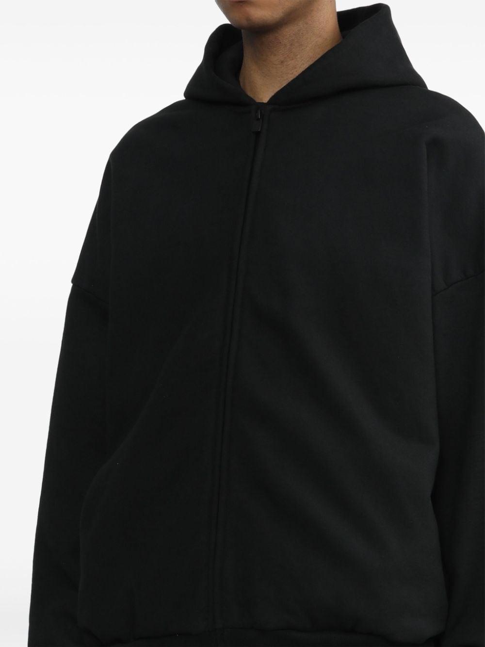 FEAR OF GOD Full-zip Cotton Hoodie In Black Product Image