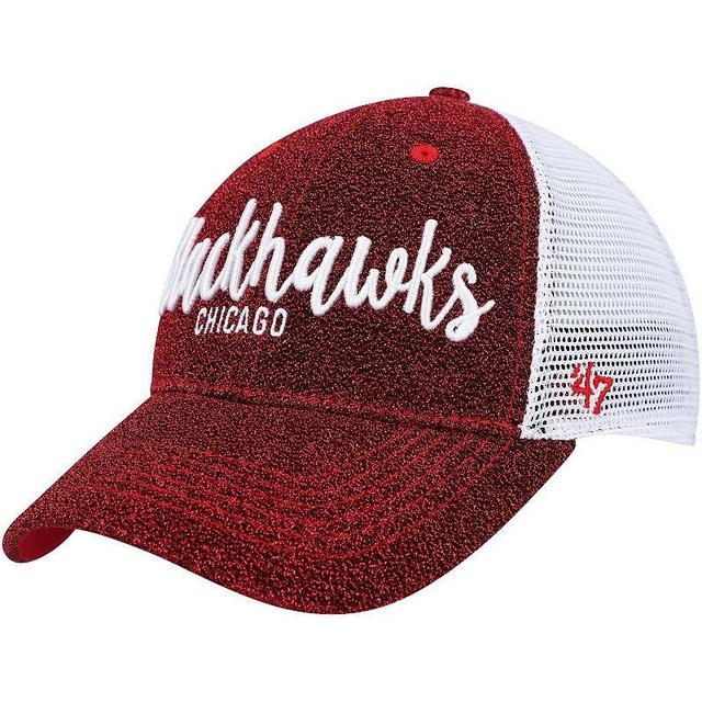 Womens 47 /White Chicago Blackhawks Encore MVP Trucker Snapback Hat Product Image