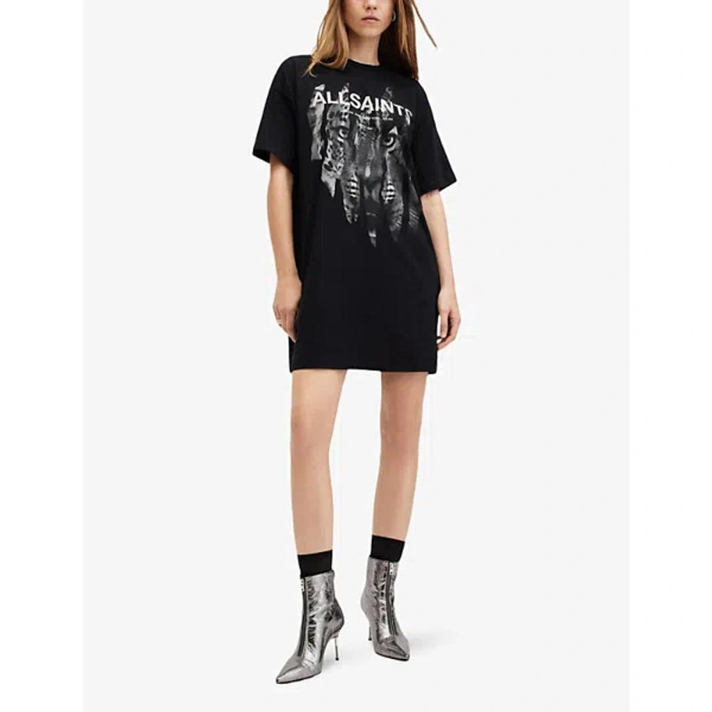 Riproar Relaxed Fit T-shirt Dress In Black Product Image