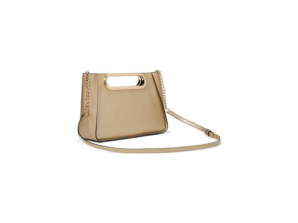 Michael Kors Chelsea Large Contrast Gold Leather Convertible Crossbody Clutch Product Image