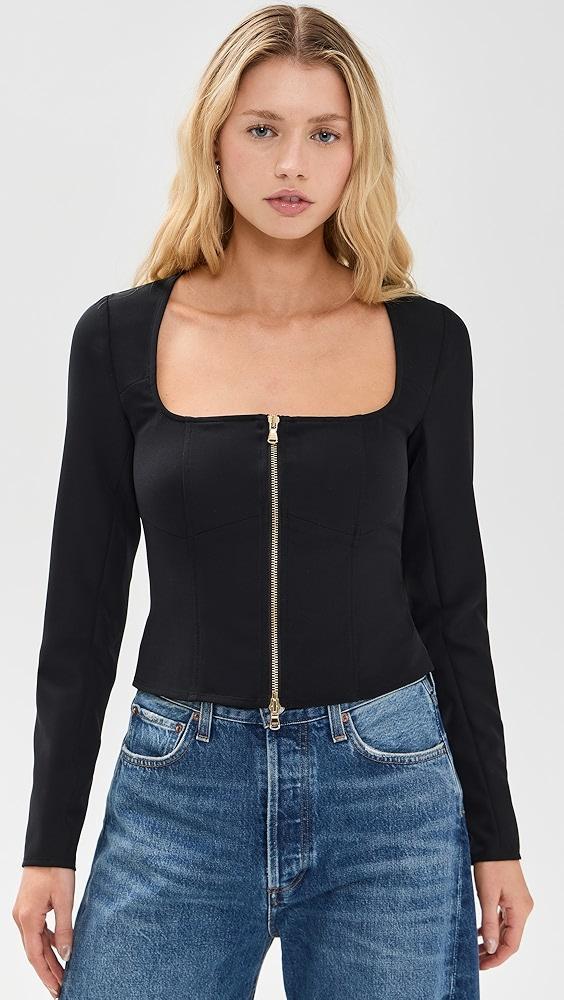 L'AGENCE Ainslee Scoop Neck Top | Shopbop Product Image