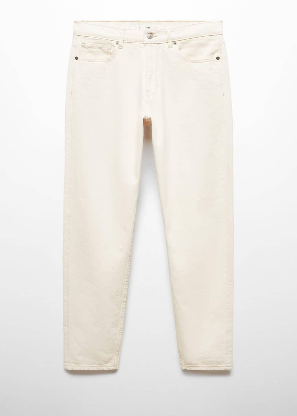 MANGO MAN - Bob straight-fit jeans ecruMen Product Image