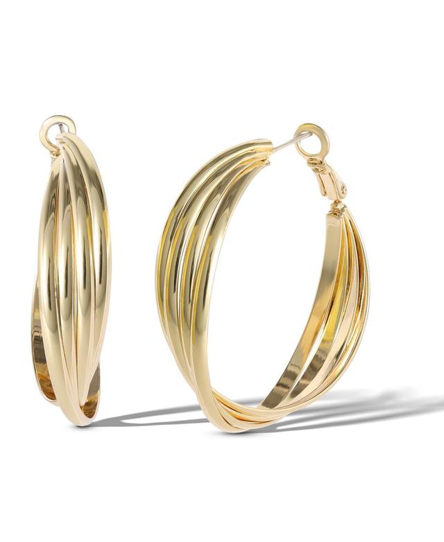 Jessica Simpson Womens Hoop Earrings Gold or Silver Tone Earrings for Women Product Image