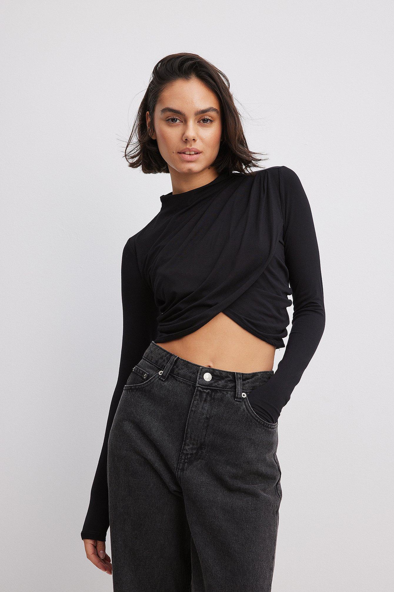 Cropped Pleated Top Product Image