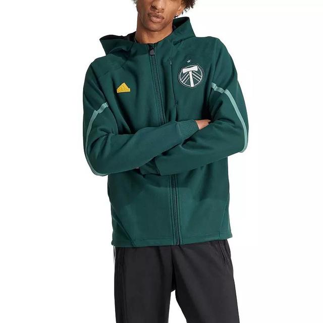 Mens adidas Portland Timbers 2024 Anthem Travel Full-Zip Jacket Product Image