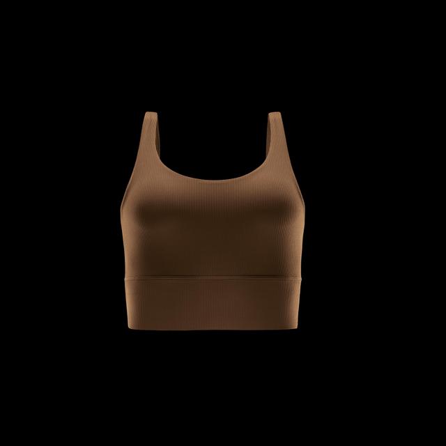 Nike Womens Zenvy Rib Light-Support Padded Longline Sports Bra Product Image