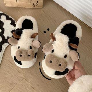 Cartoon Fleece Home Slippers Product Image