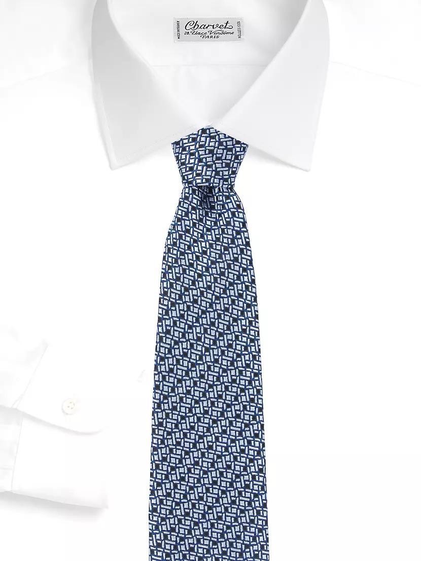 Weave Design Silk Tie Product Image