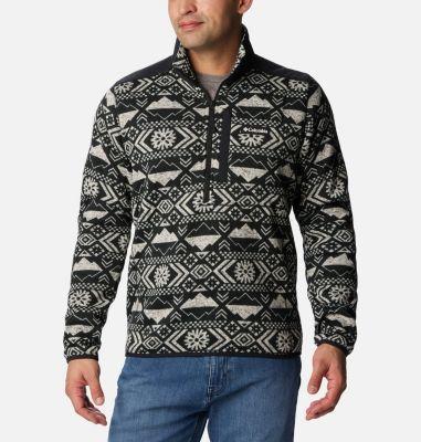 Columbia Men's Sweater Weather II Printed Fleece Half Zip Pullover- Product Image