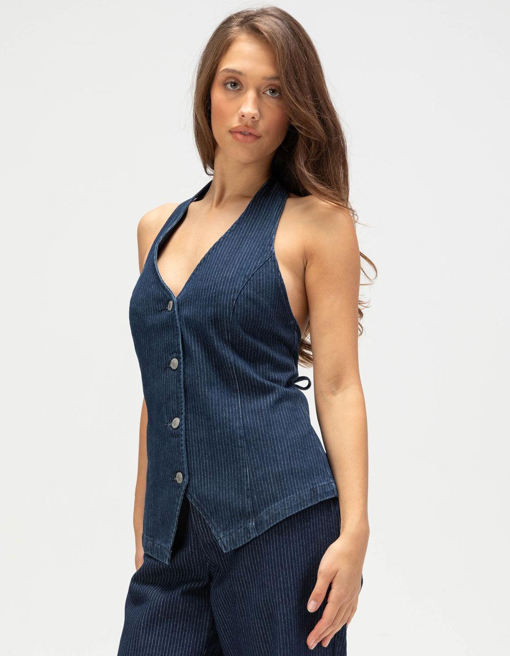 RHYTHM Pinstripe Womens Halter Vest Product Image