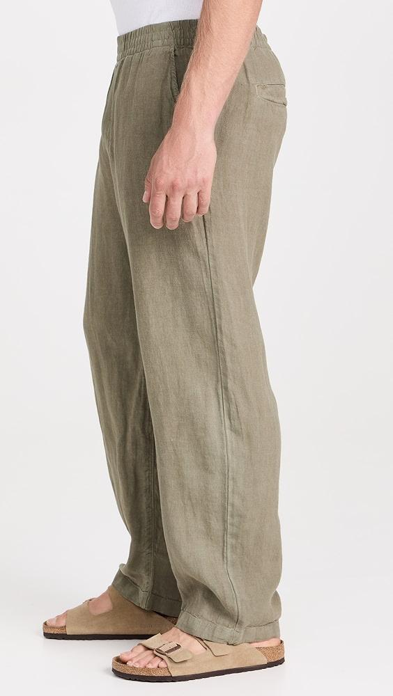 Madewell Linen Drawstring Pull-On Pants | Shopbop Product Image