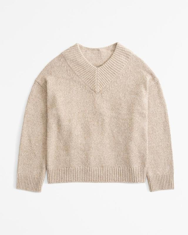 Textural V-Neck Sweater Product Image