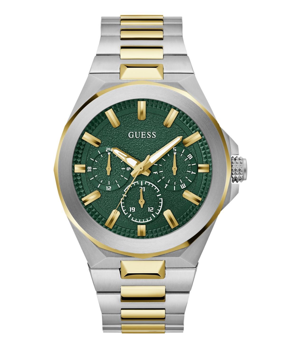 Guess Mens Multi-Function Two Tone Steel Watch 46mm - Two Tone/Multi Product Image