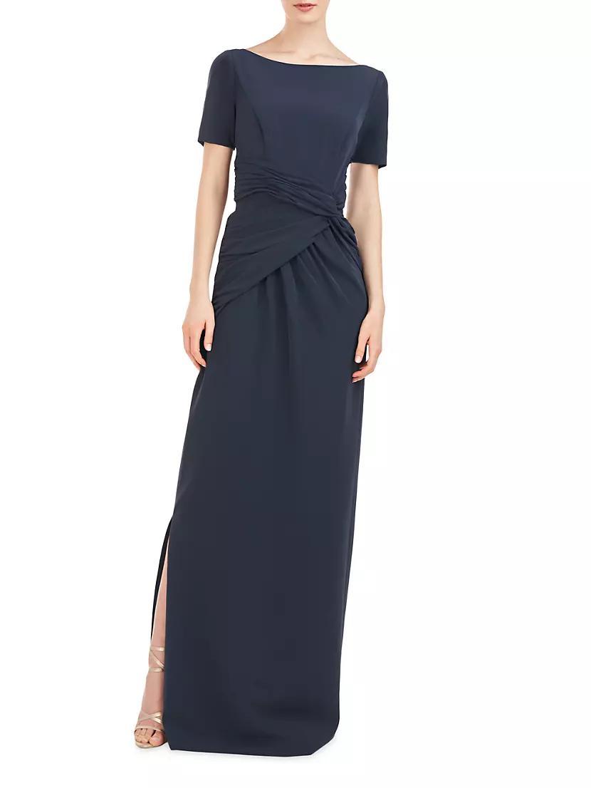 Garbo Crepe Column Gown Product Image