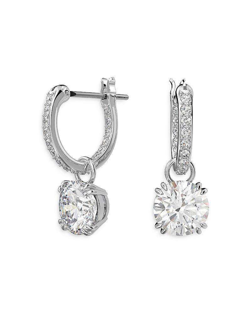 Swarovski Constella Huggie Hoop Drop Earrings Product Image