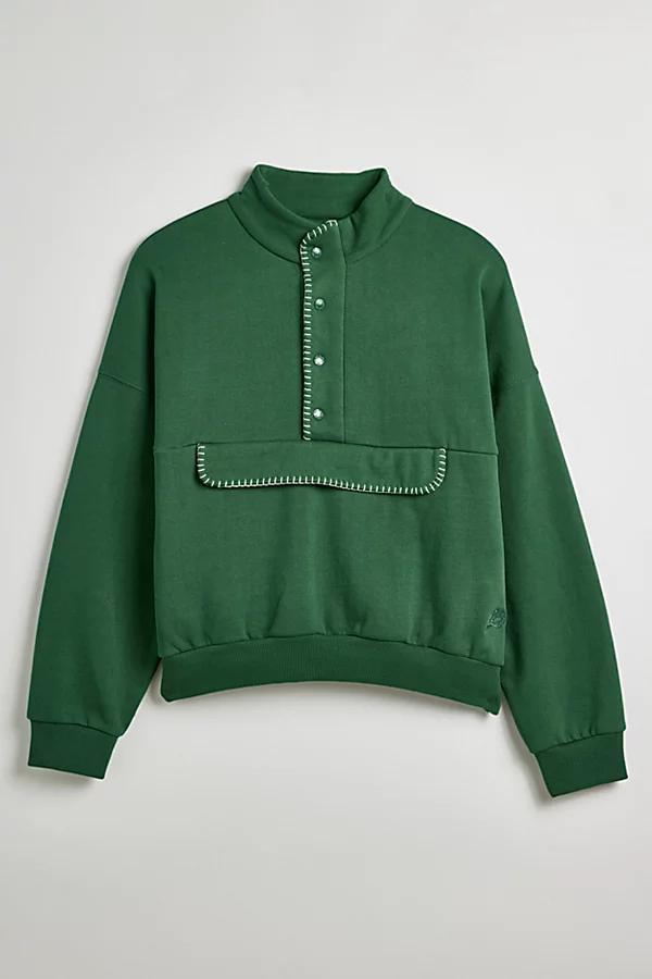 BDG Blanket Stitch Mock Neck Sweatshirt Mens at Urban Outfitters Product Image