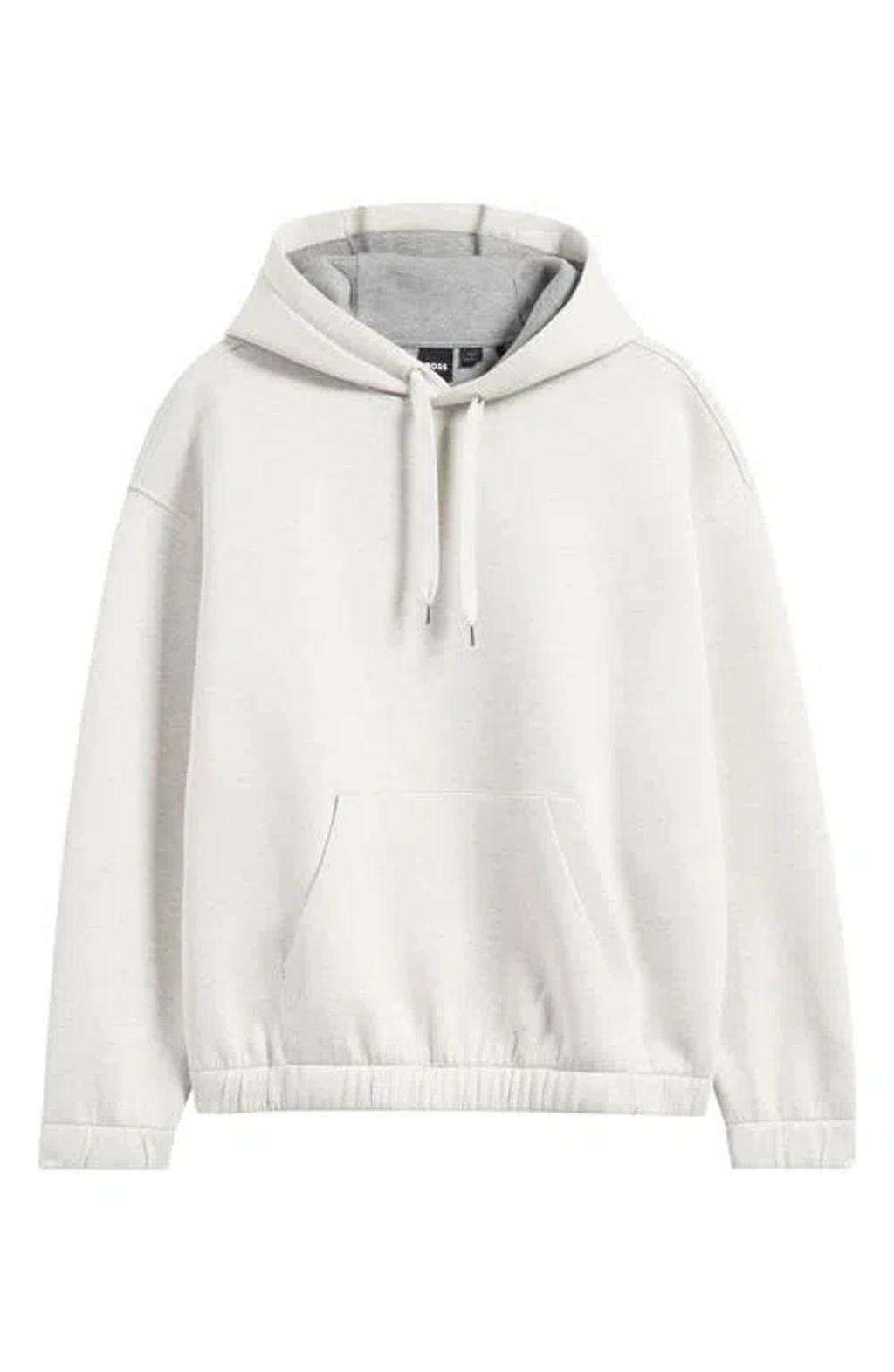 HUGO BOSS Boss Stevens Pullover Hoodie In White Product Image