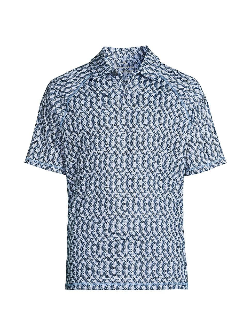 Mens Fresco Geo Palm Shirt Product Image