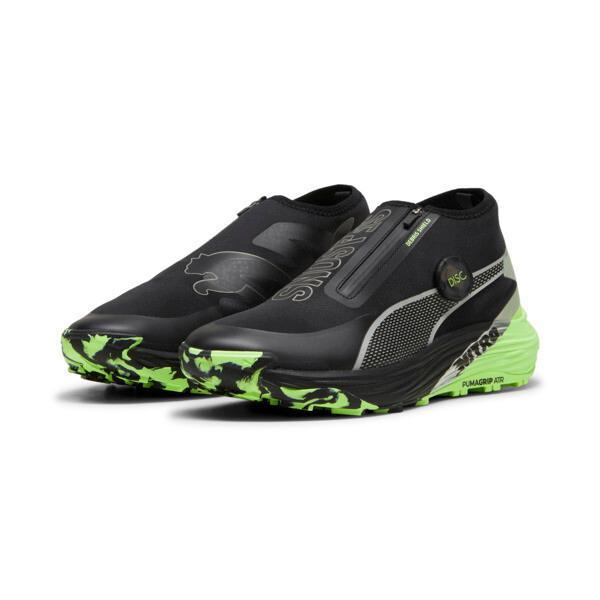 PUMA SEASONS Voyage NITROâ¢ 3 Disc Trail Running Men's Shoes in Black/Silver/Fizzy Apple Product Image