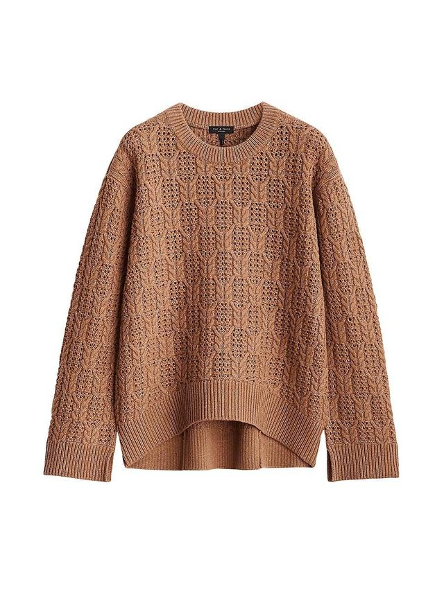 Womens Divya Cable-Knit Wool Sweater Product Image