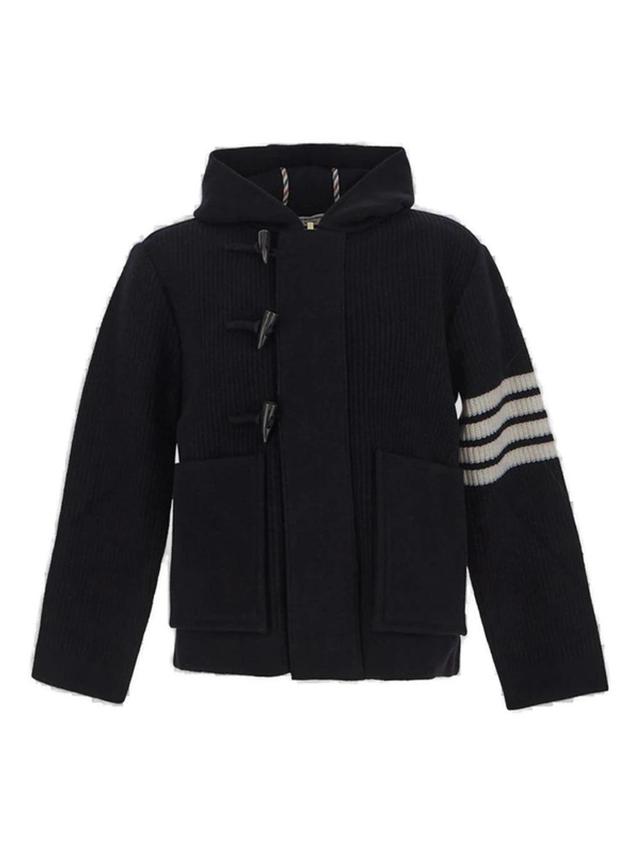 Stripe Detailed Jacket In Blue Product Image