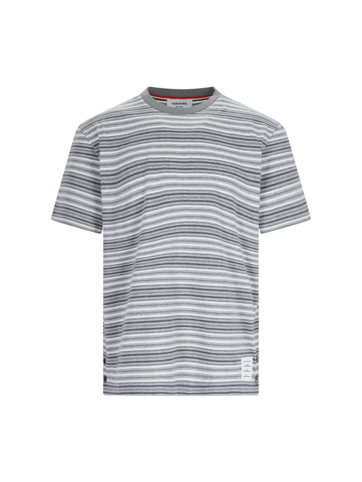 Polo Striped T-shirt In Gray Product Image