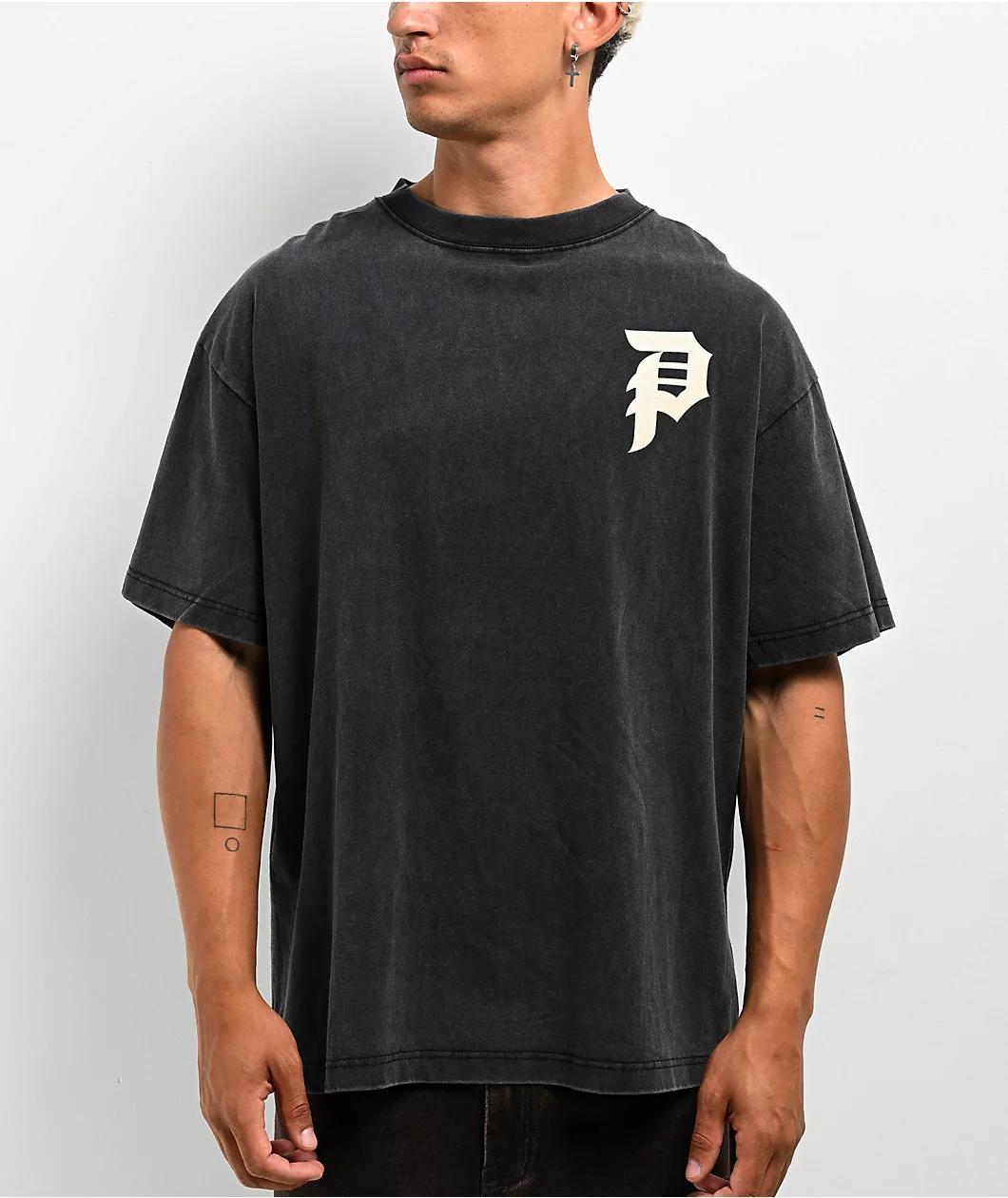 Primitive Protector Heavyweight Black Wash T-Shirt Product Image