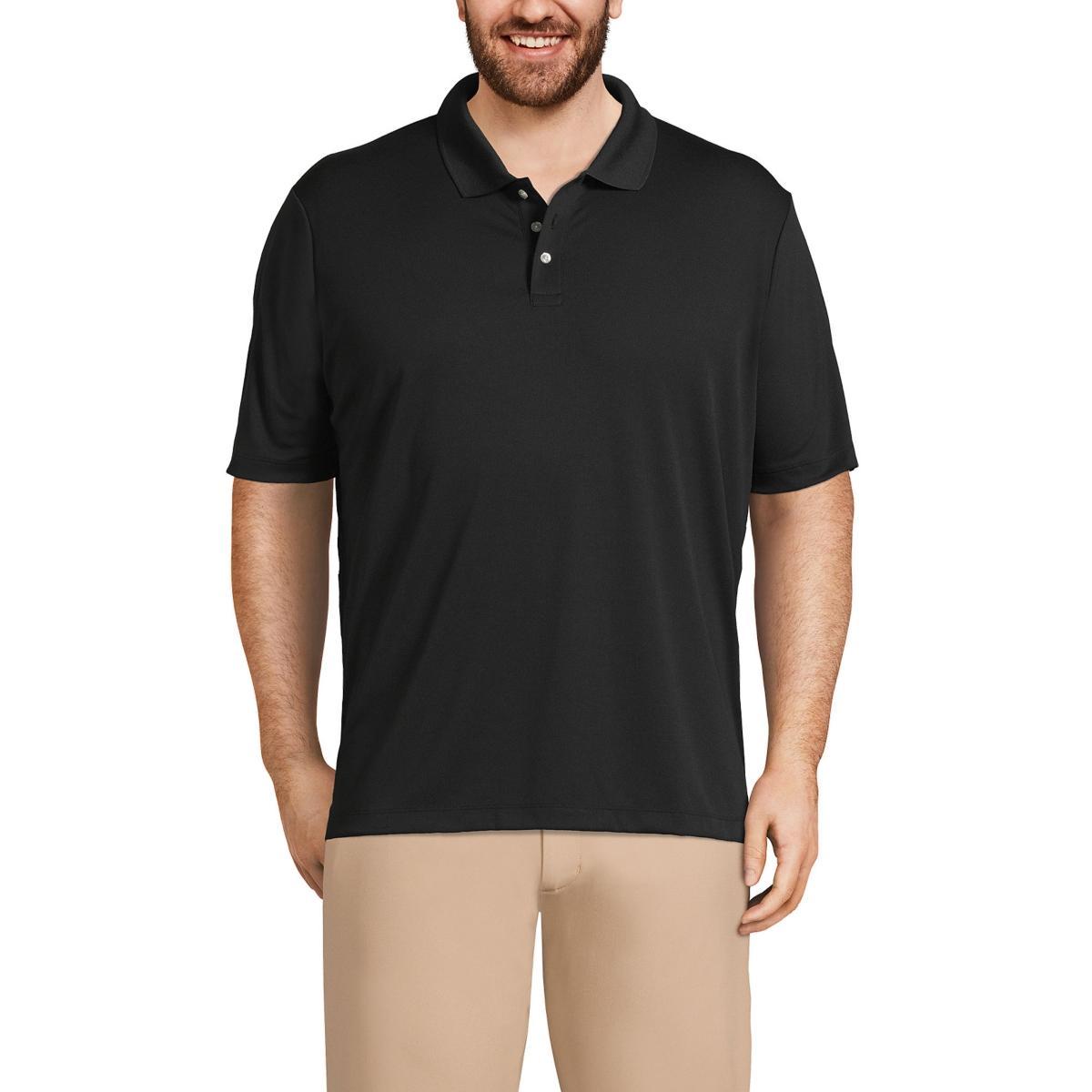 Lands End Mens Short Sleeve Solid Active Polo Shirt Product Image