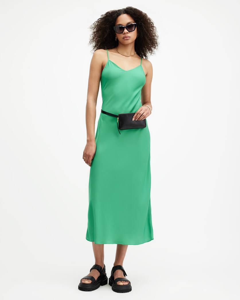 Bryony V-Neck Midi Slip Dress Product Image