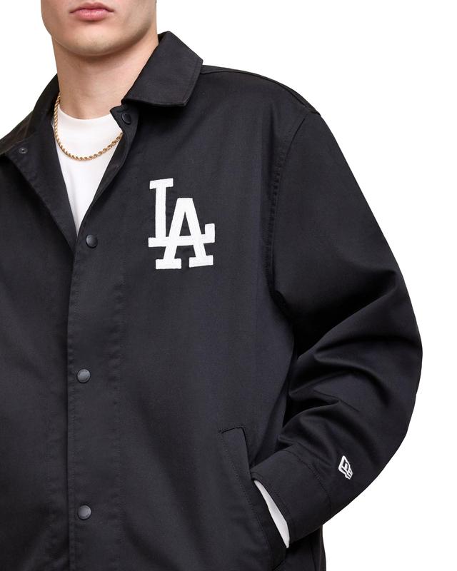 Los Angeles Dodgers Black Coach Jacket Male Product Image