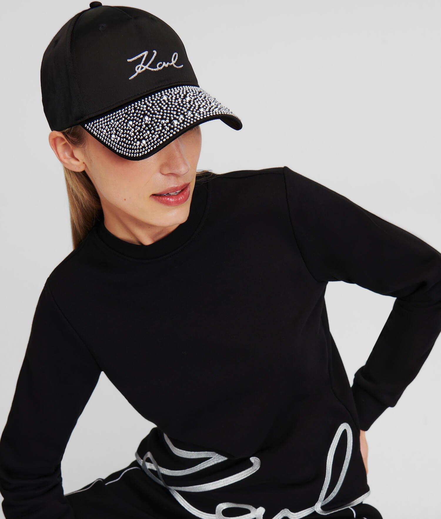 K/SIGNATURE RHINESTONE-VISOR CAP Product Image