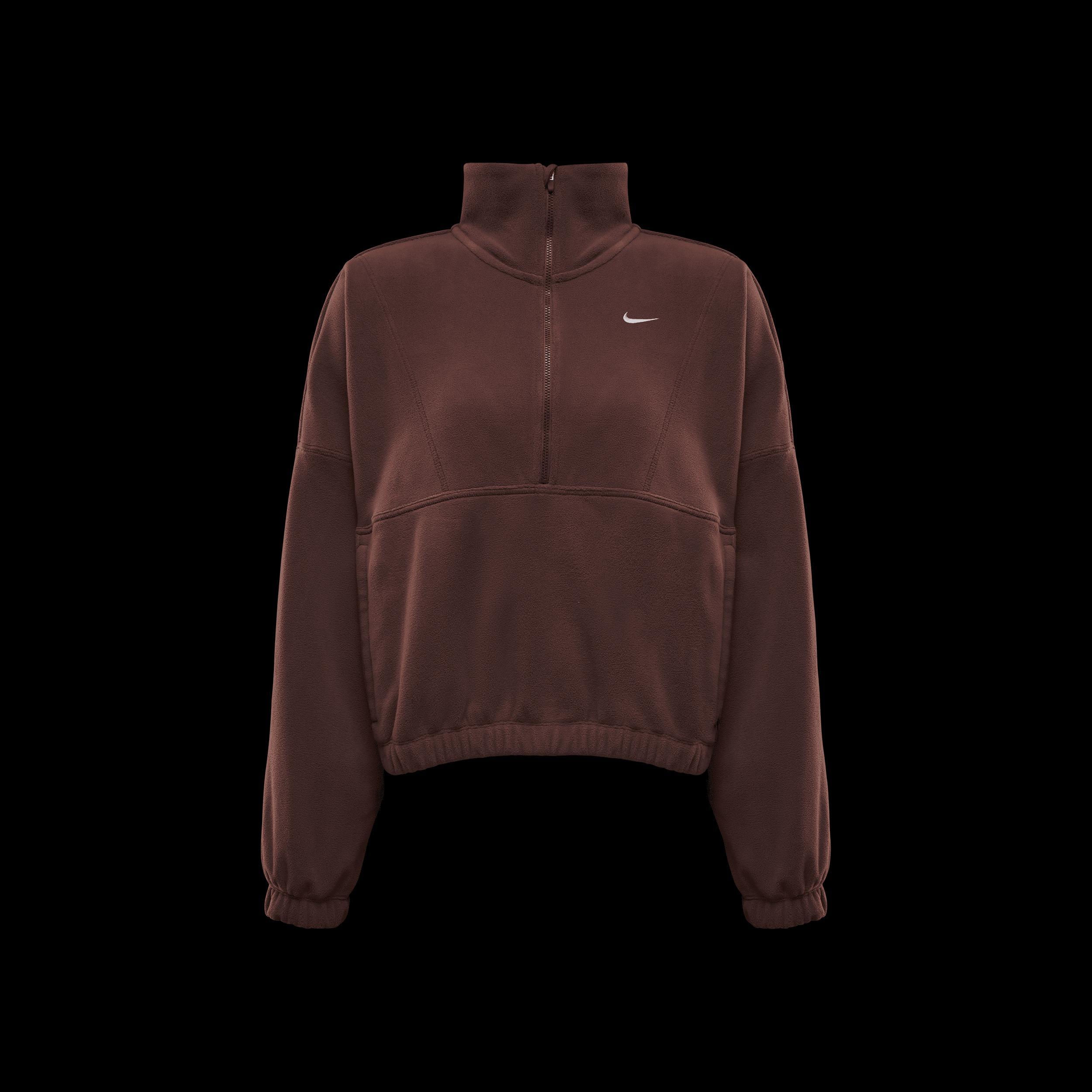 Nike Women's One Therma-FIT Oversized 1/2-Zip Fleece Top Product Image