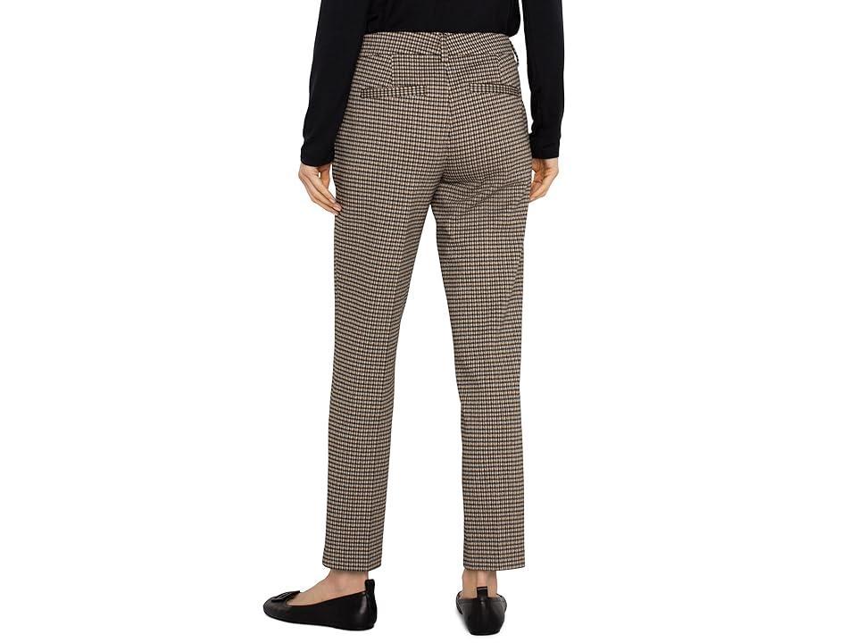 Liverpool Los Angeles Kelsey Mid-Rise Trouser Check Plaid Knit (Blk/Tan Check) Women's Dress Pants Product Image