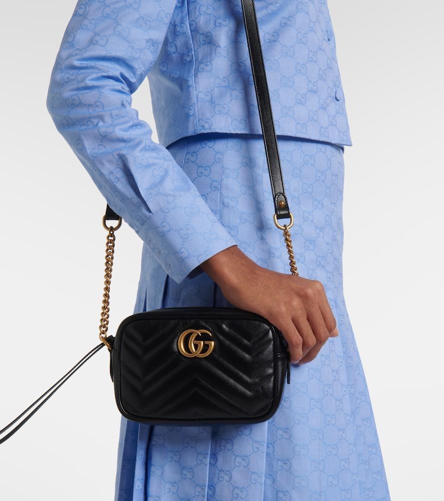 GUCCI Gg Marmont Mini Crossbody Bag In Black Product Image