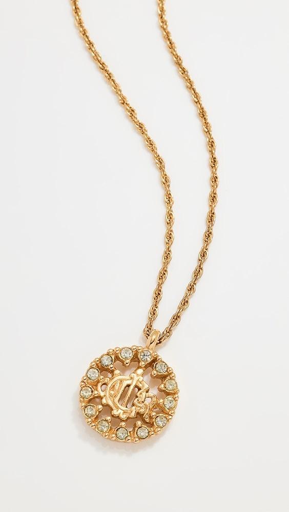 What Goes Around Comes Around Dior Gold Crystal Necklace | Shopbop Product Image