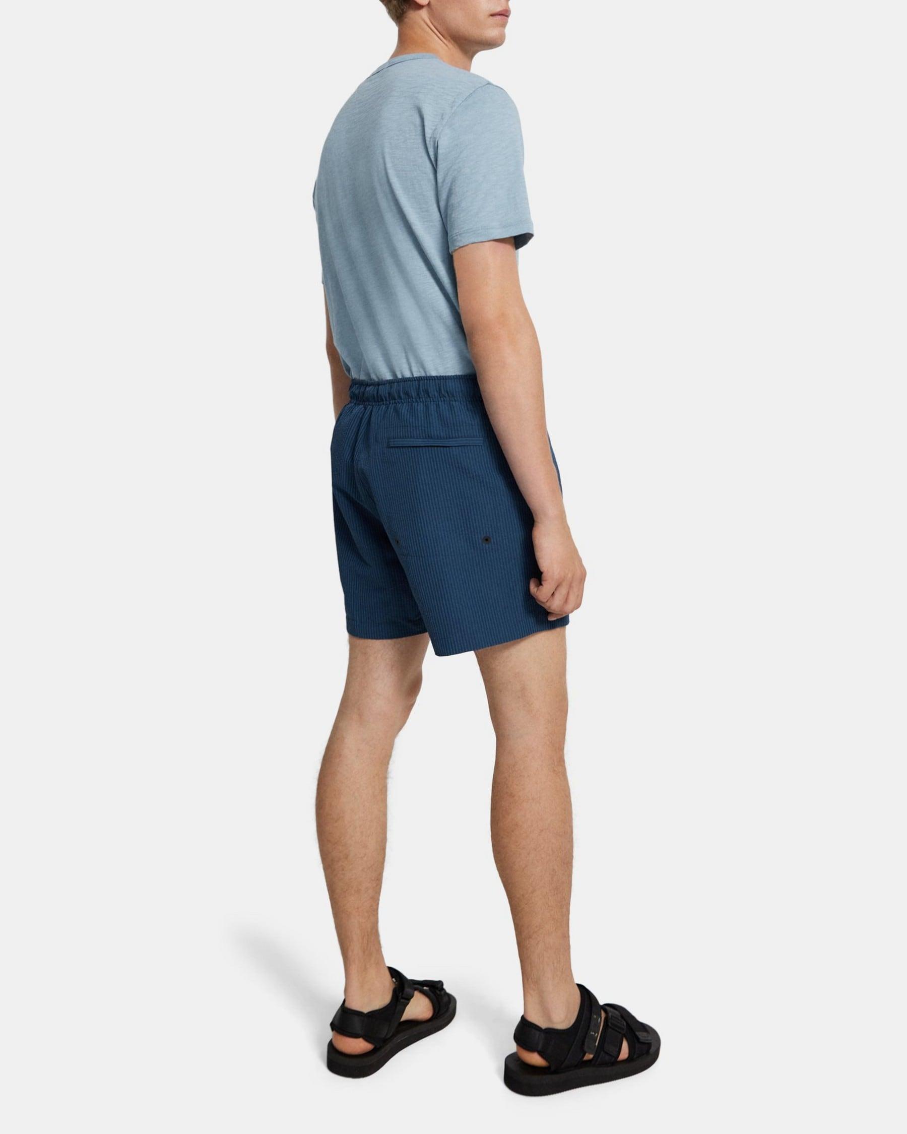 Swim Trunks in Stretch Seersucker Product Image