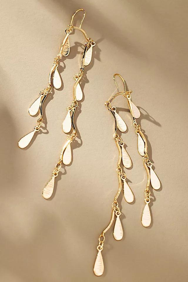 Double Flutter Fringe Drop Earrings Product Image