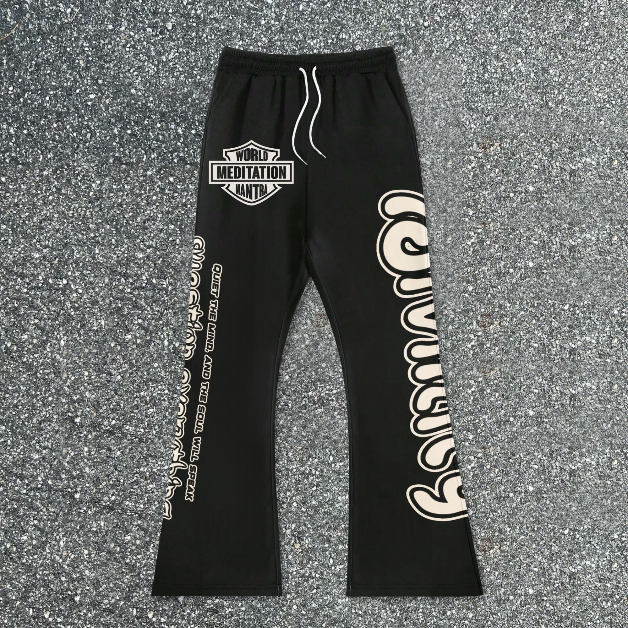 Hellstar Divine Meditation No 88 Graphics Flared Sweatpants Product Image