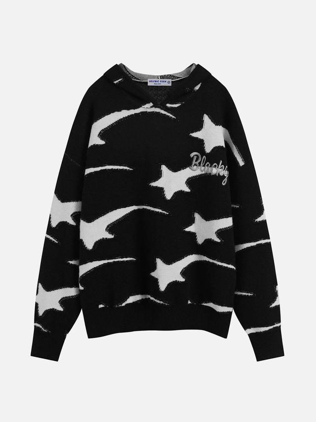 Aelfric Eden Shooting Star Jacquard Hoodie Product Image