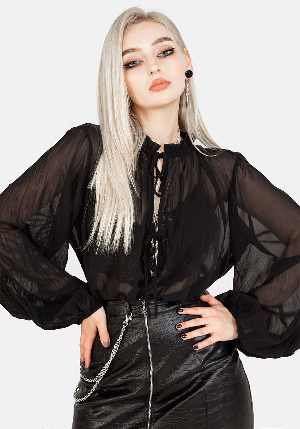 Villain Textured Blouse Product Image