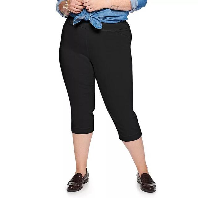 Plus Size Croft & Barrow Effortless Stretch Capri Pants, Womens Product Image