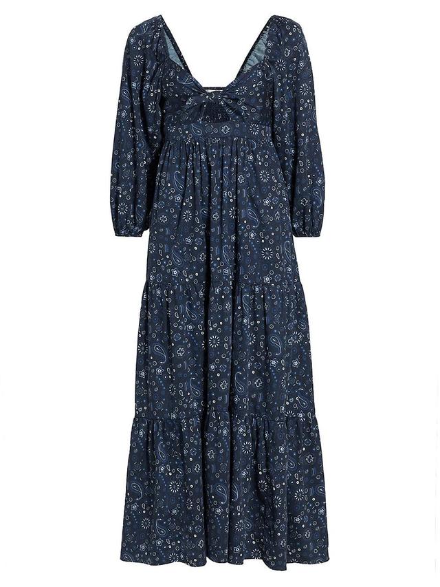 Womens Imogen Paisley Cotton Maxi Dress Product Image