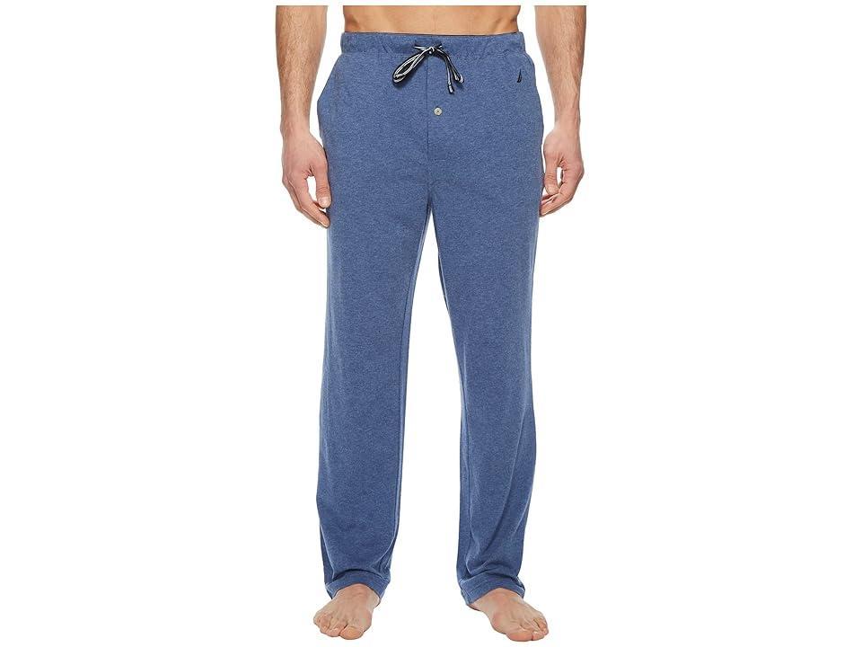 Nautica Knit Sleep Pants (Blue Indigo Heather) Men's Pajama Product Image