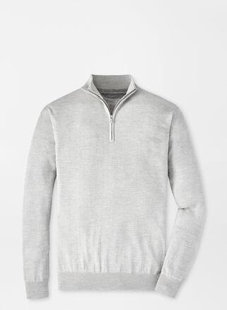 Mens Crown Canton Striped Quarter-Zip Sweater Product Image