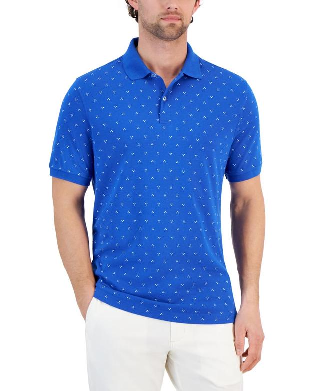 Club Room Mens Taylor Printed Short Sleeve Novelty Interlock Polo Shirt, Created for Macys Product Image