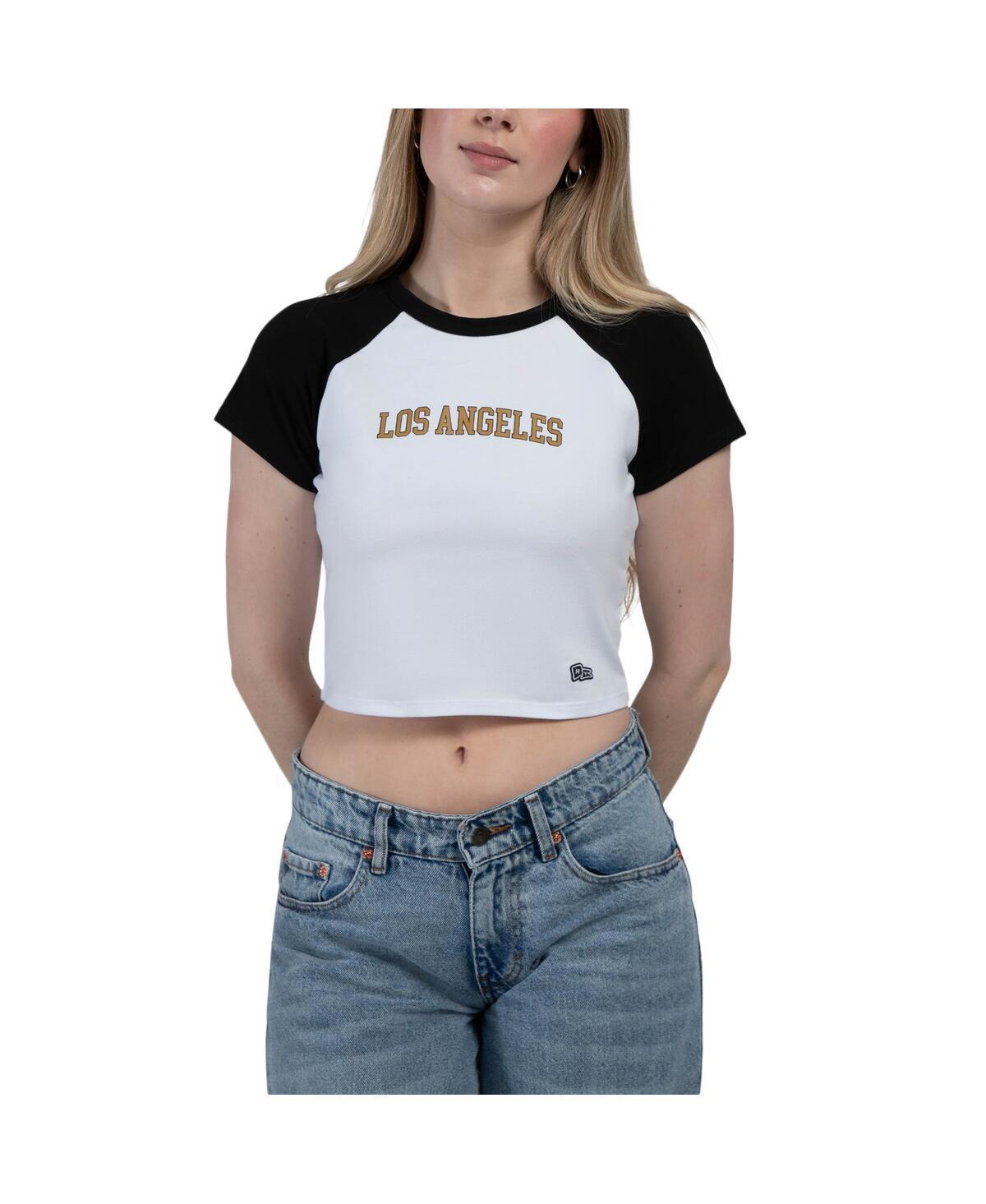 Womens Hype and Vice Black LAFC Homerun Cropped Raglan T-Shirt Product Image