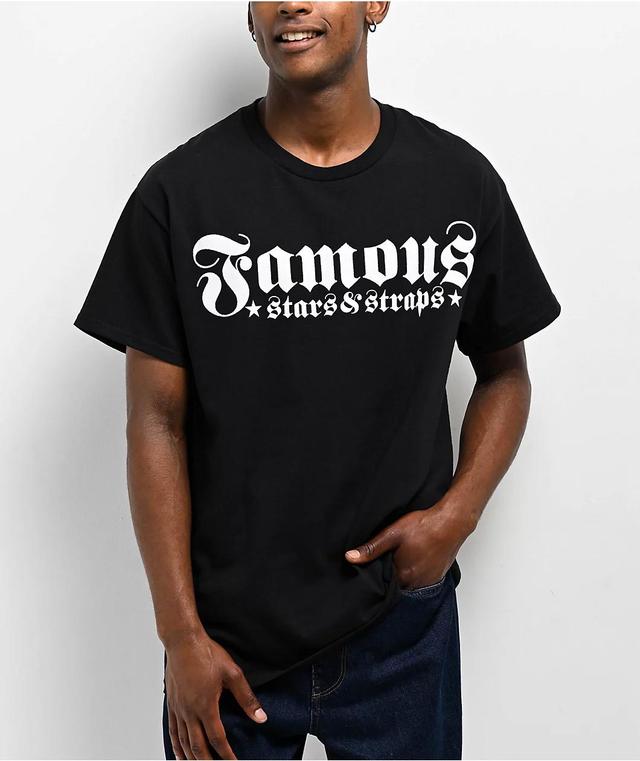 Famous Stars & Straps Chino Black T-Shirt Product Image