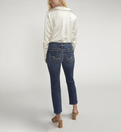 Silver Jeans® Ladies' Suki Mid Rise Straight Crop Jeans Product Image