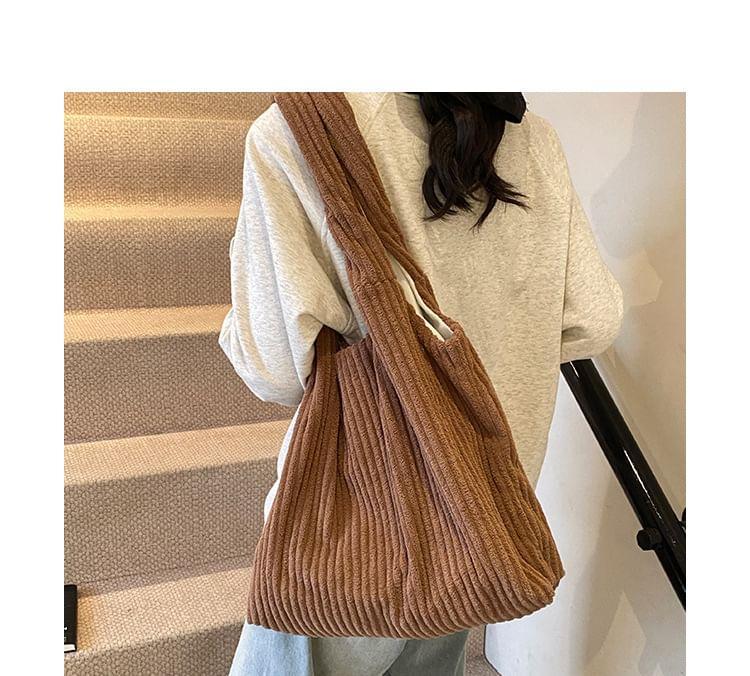 Plain Corduroy Tote Bag Product Image